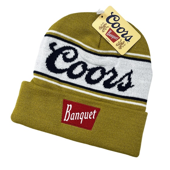 NWT Coors Banquet Cuffed Knit Beanie - Picture 1 of 8
